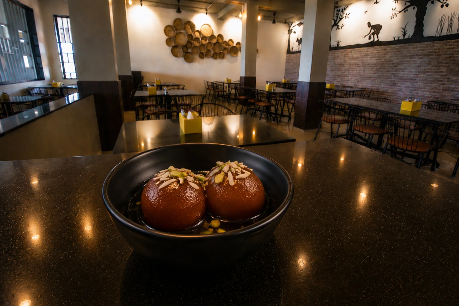 Gulab Jamun - Veg dish at The Farmer's Kitchen Shirwal